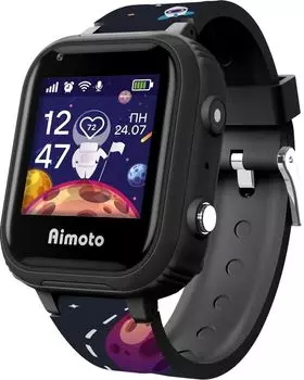 Смарт-часы Кнопка жизни Aimoto Pro, 1.44" IPS, черный (8100820)