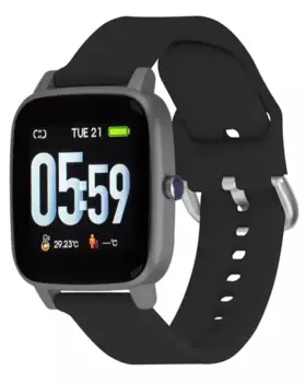 Смарт-часы Qumann QSW 04 Black, 1.4" TFT, черный (Q-15040)