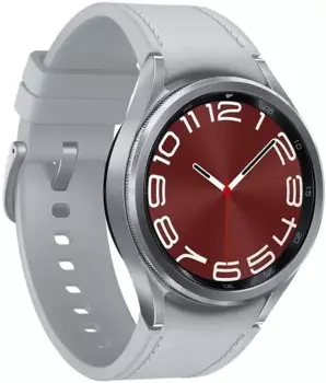 Смарт-часы Samsung Galaxy Watch6 Classic 43mm LTE, 1.3" Super Amoled, серебристый (SM-R955FZSACAU)