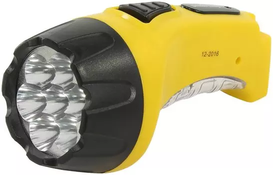 Smartbuy SBF-88-Y Аккумуляторный Светодиодный фонарь 7+8 LED с прямой зарядкой желтый(SBF-88-Y)