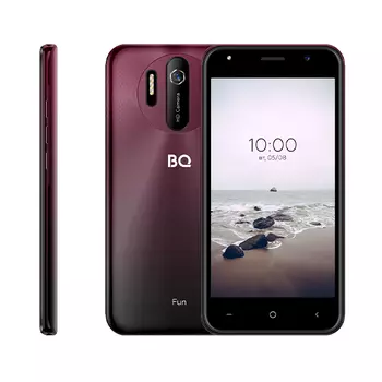 Смартфон BQ 5031G Fun, 5" 720x1280 IPS, Unisoc SC7731E, 1Gb RAM, 8Gb, 3G, Wi-Fi, BT, Cam, 2-Sim, 2000 мА⋅ч, Micro-USB, Android 10 Go, красный
