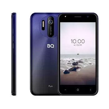 Смартфон BQ 5031G Fun, 5" 720x1280 IPS, Unisoc SC7731E, 1Gb RAM, 8Gb, 3G, Wi-Fi, BT, Cam, 2-Sim, 2000 мА⋅ч, Micro-USB, Android 10 Go, синий (86188760)