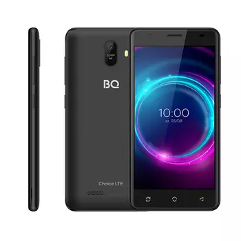 Смартфон BQ 5046L Choice LTE, 5" 720x1280 IPS, MediaTek MT6739WA, 2Gb RAM, 16Gb, 3G/4G, Wi-Fi, BT, Cam, 2-Sim, 2000 мА⋅ч, Micro-USB, Android 10, черный