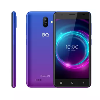 Смартфон BQ 5046L Choice LTE, 5" 720x1280 IPS, MediaTek MT6739WA, 2Gb RAM, 16Gb, 3G/4G, Wi-Fi, BT, Cam, 2-Sim, 2000mAh, Micro-USB, Android 10 Go, синий