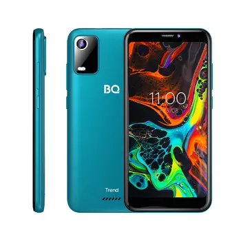 Смартфон BQ 5560L Trend, 5.45" 720x1440 IPS, Unisoc SC9832E, 1Gb RAM, 8Gb, 3G/4G, Wi-Fi, BT, Cam, 2-Sim, 2000 мА⋅ч, Micro-USB, Android 11 Go, голубой