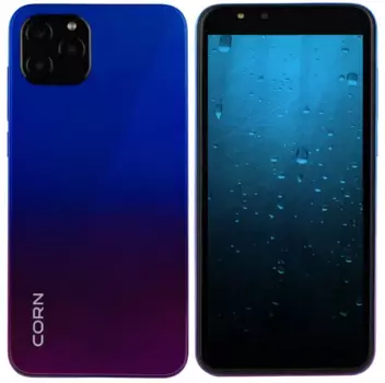 Смартфон Corn C55 Pro, 5.5" 480x960 IPS, MediaTek MT6739, 2Gb RAM, 16Gb, 3G/4G, Wi-Fi, BT, 3xCam, 2-Sim, 2600 мА⋅ч, Micro-USB, Android, синий (CRN-C55-PRO-PUBL)