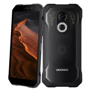 Смартфон DOOGEE S61 Pro, 6" 720x1440 IPS, MediaTek Helio G35, 8Gb RAM, 128Gb, 3G/4G, NFC, Wi-Fi, BT, 2xCam, 2-Sim, 5180 мА⋅ч, USB Type-C, Android 12, черный (S61 Pro_8+128_Transparent)