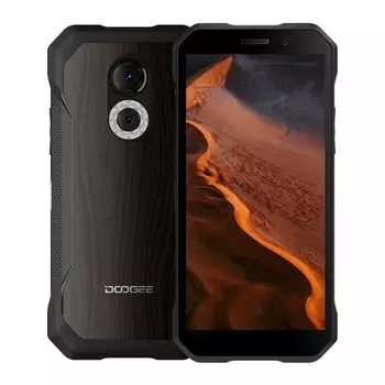 Смартфон DOOGEE S61 Pro, 6" 720x1440 IPS, MediaTek Helio G35, 8Gb RAM, 128Gb, 3G/4G, NFC, Wi-Fi, BT, 2xCam, 2-Sim, 5180 мАч, USB Type-C, Android 12, коричневый (S61 Pro_8+128_Wood Grain)