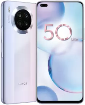 Смартфон Honor 50 Lite, 6.67" 2376x1080 IPS, Snapdragon 662, 6Gb RAM, 128Gb, 3G/4G, NFC, Wi-Fi, BT, 4xCam, 2-Sim, 4300mAh, USB Type-C, Android 11, космический серебристый (5109ABEX)