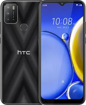 Смартфон HTC Wildfire E2 Plus, 6.82" 720x1640, Unisoc T610, 4Gb RAM, 64Gb, 3G/4G, Wi-Fi, BT, 4xCam, 2-Sim, 4600 мА⋅ч, USB Type-C, Android 11, черный