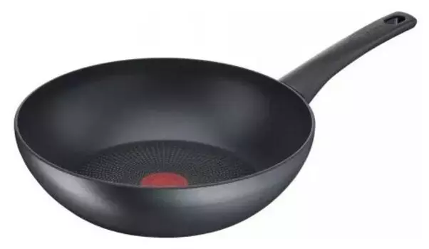 Сковорода-вок Tefal Easy Chef G2701972, 28см, алюминий, антипригарное покрытие, темно-серый без крышки (2100118272)