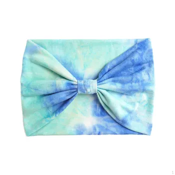 Широкая повязка на голову для женщин Tie Dye спортивная эластичная бандана для девочек влагоотводящая бандана Style A