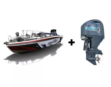 Комплект Алюминиевая лодка (катер) Mikatsu (Микатсу) 590 (Z99) Sport + мотор Mikatsu MF115FEL-T EFI