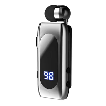 Наушники Bluetooth для бизнеса с шумоподавлением HD, микрофоном, функцией громкой связи, цифровым дисплеем, 20-часовым временем разговора, наушники чёрный