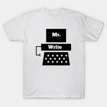 T Shirt Women Mr. Write Harajuku Print Kawaii Tshirt Summer Short Sleeve Female T-Shirt Top Tee S