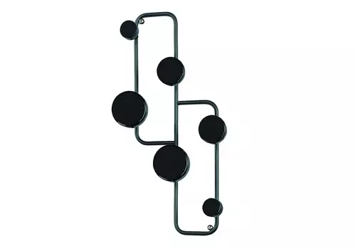 Вешалка настенная facco (bergenson bjorn) черный 20x50x7 см.