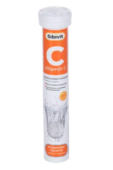 Витамин C Sibivit, 20 шт, таблетки шипучие с апельсиновым вкусом