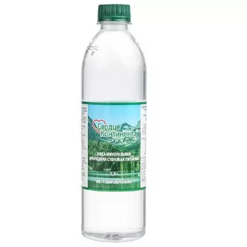 Сердце Континента Вода минеральная негазир.0,55л