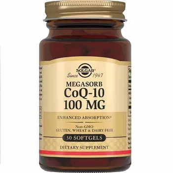 Solgar Коэнзим Q10 100 мг капсулы 30 шт
