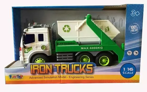 Машина пластиковая FUN TOY 44404/14 Грузовик мусоровоз
