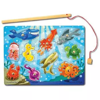 Melissa&amp;Doug Деревянная магнитная игра "Рыбалка"