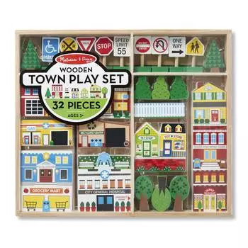 Melissa&amp;Doug Деревянный игровой набор "Город"