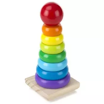 Melissa&amp;Doug Классические игрушки "Радужная пирамидка"