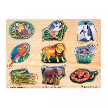 Melissa &amp; Doug Пазл со звуком "Животные"