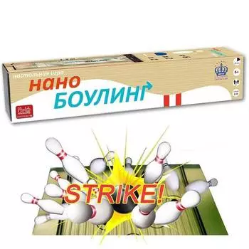 MARTINEX Игра настольная "Нано-Боулинг" в тубусе