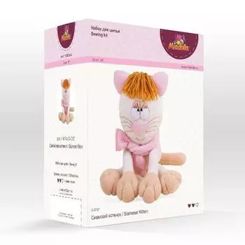 Miadolla Набор для изготовления игрушки "Сиамский котенок", 33 см