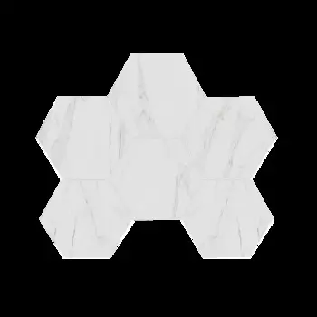 Мозаика Estima Alba White AB01 Hexagon Непол. 25x28,5