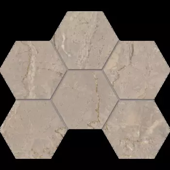 Мозаика Estima Bernini Beige BR02 Hexagon Полир. 29x28,5