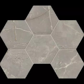 Мозаика Estima Bernini Grey BR03 Hexagon Полир. 29x28,5