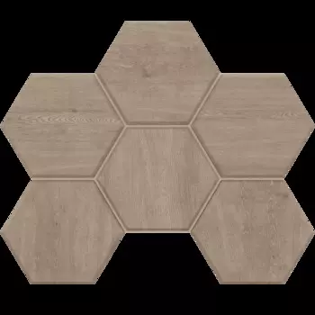 Мозаика Estima Classic Wood Dark Grey CW02 Hexagon Непол. 25x28,5