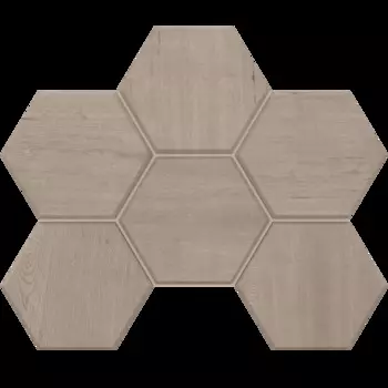 Мозаика Estima Classic Wood Rusty Beige CW01 Hexagon Непол. 25x28,5