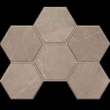 Мозаика Estima Gabbro Grey GB02 Hexagon Непол. 25x28,5
