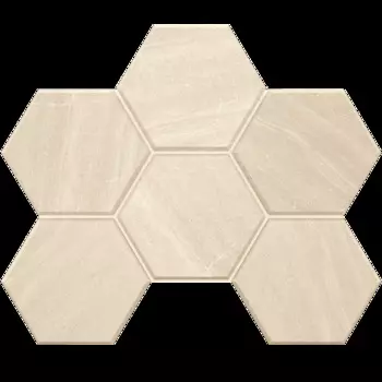 Мозаика Estima Gabbro White GB01 Hexagon Непол. 25x28,5