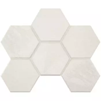 Мозаика Estima Luna White LN00/TE00 Hexagon Непол. 25x28,5
