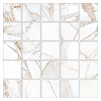 Мозаика Kerranova Marble Trend K-1001/MR/m14/30,7x30,7 Calacatta