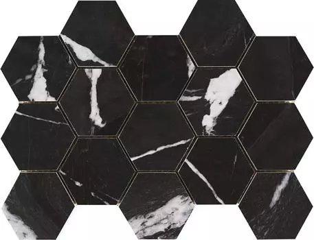 Мозаика Pamesa CR Lux Malla Hex Iliria Nero 32.5x22.5