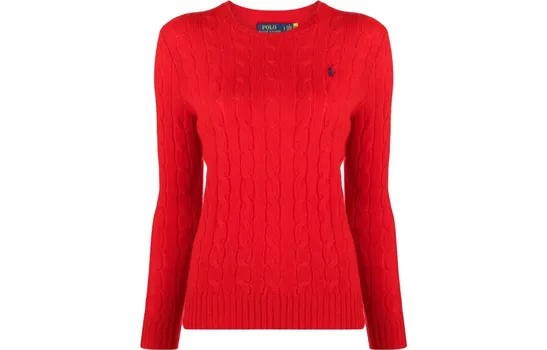 Джемпер Julianna Cable Knit Polo Ralph Lauren, красный