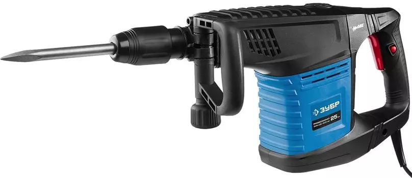 Молоток отбойный Зубр Профессионал ЗММ-25-1500 ЭВК SDS-Max, 25 Дж, 11 кг, 900-1800 уд/мин, 1500 Вт, АВТ
