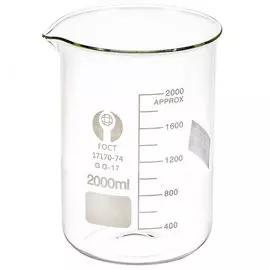 Мензурка стеклянная, 2000 мл