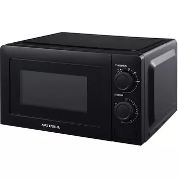 Микроволновая печь Supra, 20MB20, 20 л, 700 Вт, механическая, 5 уровней мощности, черная