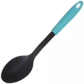 Ложка поварская нейлон, навеска, голубая, Daniks, Эконом, YW-KT050B-7/H1022-10B