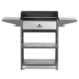 Мангал 1332х600х394х1041 мм, 2 мм, гриль, складные полки, Gratar, Family Optima Grill
