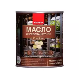 Масло Neomid, Premium, деревозащитное, орех, 0.75 л