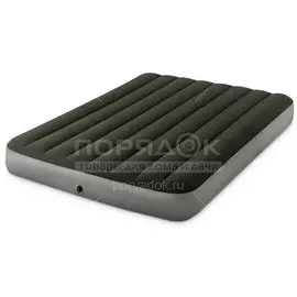 Матрас надувной Intex, 191х137х25 см, 64778, насос встроенный, на батарейках, флокированный, 273 кг