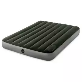 Матрас надувной Intex, 191х137х25 см, 64762, насос встроенный, ножной, флокированный, 272 кг