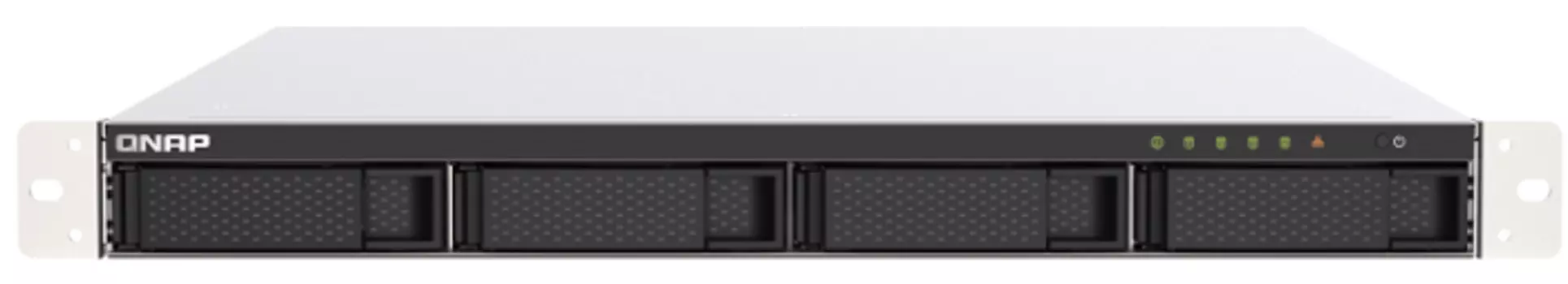 Сетевой накопитель QNAP TS-453DU-4G 4 отсека 3,5"/2,5", 2 порта 2,5 GbE, HDMI-порт, стоечное исполнение, блок питания, Celeron J4125 2,0 ГГц (2,7 ГГц